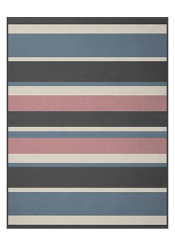 biederlack Koc "Stripe" w kolorze niebiesko-jasnoróżowo-beżowym - 200 x 150 cm ze sklepu Limango Polska w kategorii Tekstylia - zdjęcie 189357317