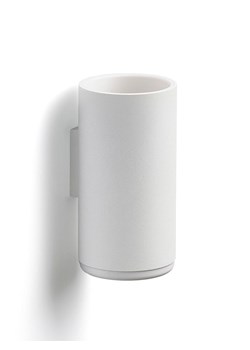 Zone Denmark Kubek łazienkowy "Rim" w kolorze białym - wys. 13,6 x Ø 7 cm ze sklepu Limango Polska w kategorii Dozowniki do mydła - zdjęcie 189357888