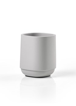 Zone Denmark Kubek łazienkowy "Time" w kolorze jasnoszarym - wys. 9,5 x Ø 8 cm ze sklepu Limango Polska w kategorii Dozowniki do mydła - zdjęcie 189358227