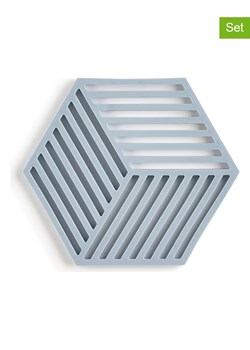 Zone Denmark Podkładki (2 szt.)  "Hexagon" w kolorze błękitnym - 16 x 14 cm ze sklepu Limango Polska w kategorii Akcesoria kuchenne - zdjęcie 189358258