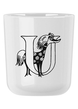 RIG-TIG Kubek "Moomin ABC - U" w kolorze białym - 200 ml ze sklepu Limango Polska w kategorii Kubki - zdjęcie 189358426