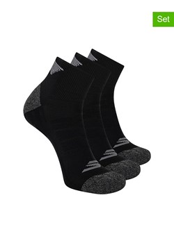 Skechers Skarpety (3 pary) w kolorze czarnym ze sklepu Limango Polska w kategorii Skarpetki męskie - zdjęcie 189358568