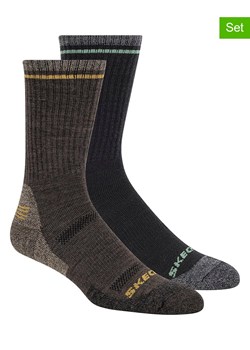 Skechers Skarpety (2 pary) w kolorze brązowym ze sklepu Limango Polska w kategorii Skarpetki męskie - zdjęcie 189358698