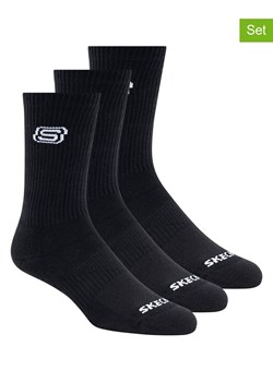 Skechers Skarpety (3 pary) w kolorze czarnym ze sklepu Limango Polska w kategorii Skarpetki męskie - zdjęcie 189358708