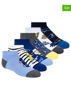 Skechers Skarpety (6 par) w kolorze granatowo-szaro-niebieskim ze sklepu Limango Polska w kategorii Skarpetki dziecięce - zdjęcie 189358736