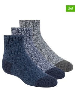 Skechers Skarpety (3 pary) w kolorze niebieskim i szarym ze sklepu Limango Polska w kategorii Skarpetki dziecięce - zdjęcie 189358788
