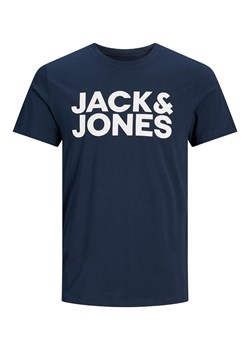 Jack &amp; Jones Koszulka "Corp" w kolorze granatowym ze sklepu Limango Polska w kategorii T-shirty męskie - zdjęcie 189358875