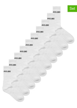 Jack &amp; Jones Skarpety (10 par) w kolorze białym ze sklepu Limango Polska w kategorii Skarpetki męskie - zdjęcie 189359176