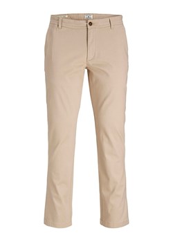 Jack &amp; Jones Spodnie chino w kolorze beżowym ze sklepu Limango Polska w kategorii Spodnie męskie - zdjęcie 189359316