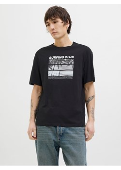 Jack &amp; Jones Koszulka "Porto" w kolorze czarnym ze sklepu Limango Polska w kategorii T-shirty męskie - zdjęcie 189359775