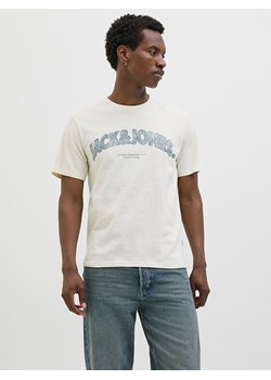 Jack &amp; Jones Koszulka "Almeria" w kolorze białym ze sklepu Limango Polska w kategorii T-shirty męskie - zdjęcie 189359826