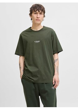 Jack &amp; Jones Koszulka "Jjesoho" w kolorze khaki ze sklepu Limango Polska w kategorii T-shirty męskie - zdjęcie 189360138