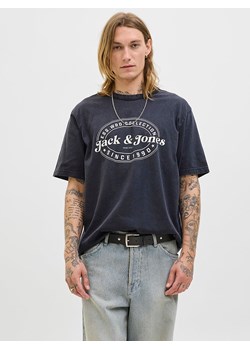 Jack &amp; Jones Koszulka "Jjedover" w kolorze granatowym ze sklepu Limango Polska w kategorii T-shirty męskie - zdjęcie 189360179