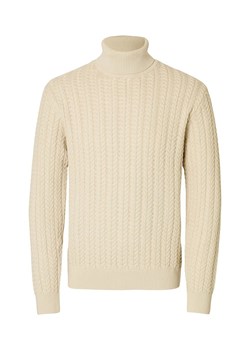 SELECTED HOMME Golf w kolorze beżowym ze sklepu Limango Polska w kategorii Swetry męskie - zdjęcie 189361308