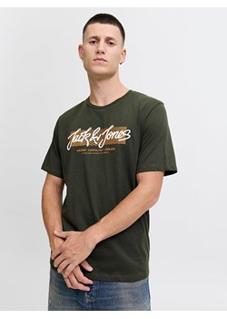 Jack &amp; Jones Koszulka "Urban" w kolorze khaki ze sklepu Limango Polska w kategorii T-shirty męskie - zdjęcie 189361536