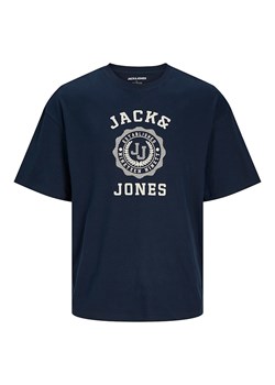 Jack &amp; Jones Koszulka "Victo" w kolorze granatowym ze sklepu Limango Polska w kategorii T-shirty męskie - zdjęcie 189362076