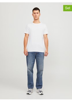 Jack &amp; Jones Koszulki (3 szt.) "Jjeorganic" w kolorze czarno-białym ze sklepu Limango Polska w kategorii T-shirty męskie - zdjęcie 189362398