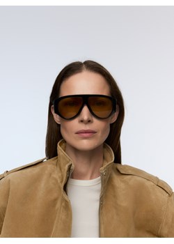 Reserved - Okulary przeciwsłoneczne aviator - żółty ze sklepu Reserved w kategorii Okulary przeciwsłoneczne damskie - zdjęcie 189362956