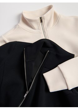 Reserved - Rozpinana bluza z modalem - kremowy ze sklepu Reserved w kategorii Bluzy damskie - zdjęcie 189363196