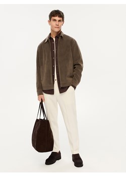 Reserved - Garniturowe spodnie carrot - biały ze sklepu Reserved w kategorii Spodnie męskie - zdjęcie 189363228