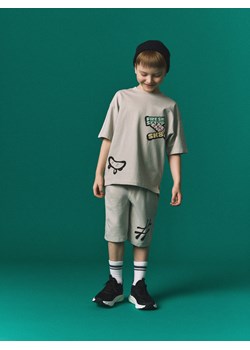 Reserved - Bawełniany komplet - jasnoszary ze sklepu Reserved w kategorii T-shirty chłopięce - zdjęcie 189363246