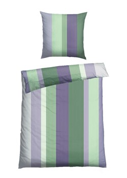 Schiesser Komplet pościeli renforcé "Vendi" w kolorze zielono-fioletowym ze sklepu Limango Polska w kategorii Pościele - zdjęcie 189364008