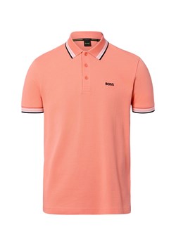 BOSS Green Męska koszulka polo - Paddy Mężczyźni Bawełna koralowy jednolity ze sklepu vangraaf w kategorii T-shirty męskie - zdjęcie 189364539