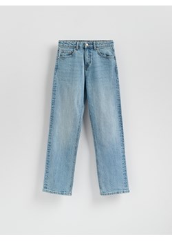 Reserved - Jeansy straight z krótszą nogawką - niebieski ze sklepu Reserved w kategorii Jeansy damskie - zdjęcie 189364876