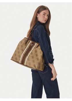 Guess Torebka Victtoria HWSS95 14290 Brązowy ze sklepu MODIVO w kategorii Torby Shopper bag - zdjęcie 189365117