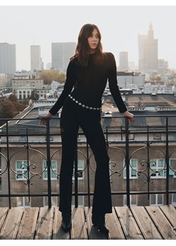 Mohito - Spodnie flare - czarny ze sklepu Mohito w kategorii Spodnie damskie - zdjęcie 189365376