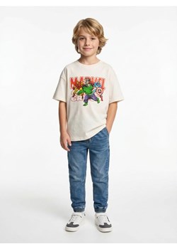 Sinsay - Bawełniana koszulka z krótkim rękawem Marvel - kremowy ze sklepu Sinsay w kategorii T-shirty chłopięce - zdjęcie 189365846