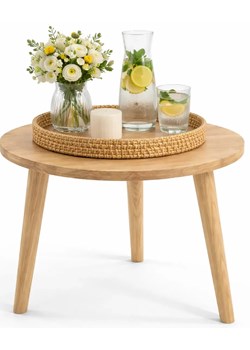 Skandynawski Stolik Kawowy Dąb Craft Złoty Z3-W55 ze sklepu Edinos.pl w kategorii Stoliki kawowe - zdjęcie 189365897