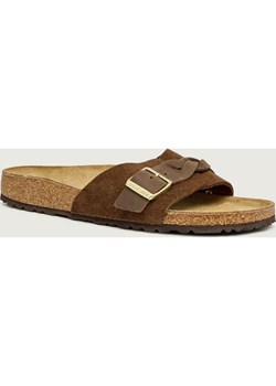 Birkenstock Klapki Oita | narrow fit | zamsz ze sklepu Gomez Fashion Store w kategorii Klapki damskie - zdjęcie 189367008