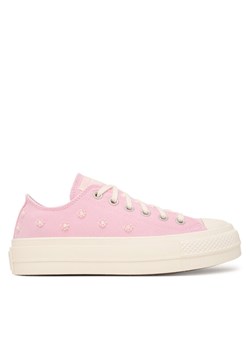 Converse Trampki Chuck Taylor All Star Lift Platform Beads A16108C Różowy ze sklepu MODIVO w kategorii Trampki damskie - zdjęcie 189367086