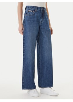 Calvin Klein Jeans Jeansy LV047F727G Granatowy Wide Leg ze sklepu MODIVO w kategorii Jeansy damskie - zdjęcie 189367087