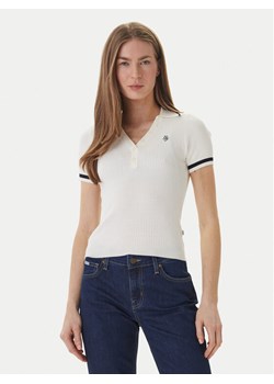 Guess Jeans Sweter W6GRZ1 Z3P32 Écru Slim Fit ze sklepu MODIVO w kategorii Swetry damskie - zdjęcie 189367199