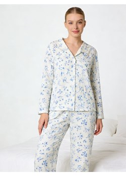 Sinsay - Piżama dwuczęściowa z kwiatowym wzorem - biały ze sklepu Sinsay w kategorii Piżamy damskie - zdjęcie 189368307