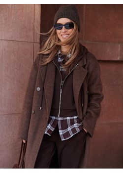 Reserved - Oversizowa bluza - ciemnofioletowy ze sklepu Reserved w kategorii Bluzy damskie - zdjęcie 189369999