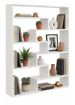 Skandynawski Regał Biały Wiszący Lub Stojący Dąb W1-P20 ze sklepu Edinos.pl w kategorii Regały i witryny - zdjęcie 189370607