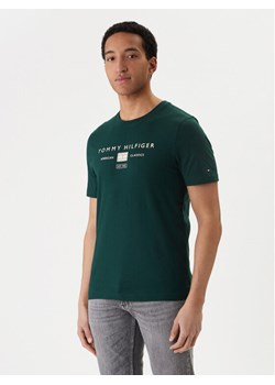 Tommy Hilfiger T-Shirt Brand Love MW0MW42365 Zielony Regular Fit ze sklepu MODIVO w kategorii T-shirty męskie - zdjęcie 189370696