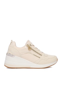 Sneakersy Nine West CEO-AMINA-02 Beżowy ze sklepu eobuwie.pl w kategorii Buty sportowe damskie - zdjęcie 189371447