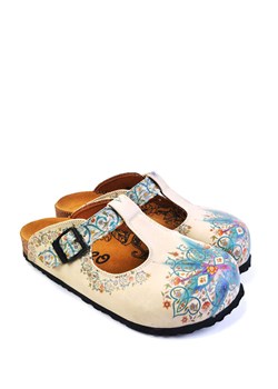 Calceo Chodaki w kolorze beżowym ze wzorem ze sklepu Limango Polska w kategorii Klapki damskie - zdjęcie 189371837