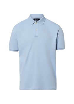 Andrew James Męska koszulka polo Mężczyźni Bawełna jasnoniebieski jednolity ze sklepu vangraaf w kategorii T-shirty męskie - zdjęcie 189372587