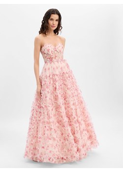 Luxuar Fashion Damska sukienka wieczorowa Kobiety różowy wzorzysty ze sklepu vangraaf w kategorii Sukienki - zdjęcie 189372599