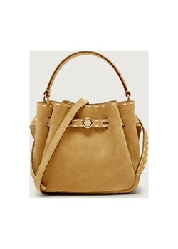 TORY BURCH Worek Romy Mini | zamsz ze sklepu Gomez Fashion Store w kategorii Torebki worki - zdjęcie 189372639