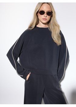 Mohito - Czarna bluza z modalem - czarny ze sklepu Mohito w kategorii Bluzy damskie - zdjęcie 189373776