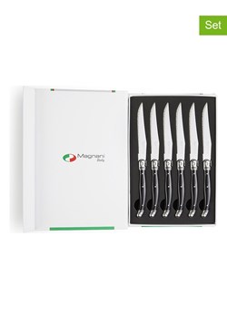 Lifa Living Noże (6 szt.) w kolorze srebrno-czarnym do steków ze sklepu Limango Polska w kategorii Noże kuchenne - zdjęcie 189378699