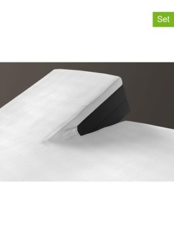 Lifa Living Prześcieradła dżersejowe (2 szt.) w kolorze białym na rozdzielany topper ze sklepu Limango Polska w kategorii Prześcieradła - zdjęcie 189378717