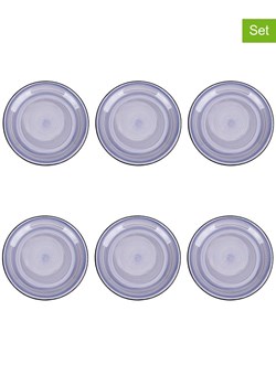 Villa d´Este Talerze obiadowe (6 szt.) "5 Toni" w kolorze niebieskim - Ø 27 cm ze sklepu Limango Polska w kategorii Naczynia - zdjęcie 189378837