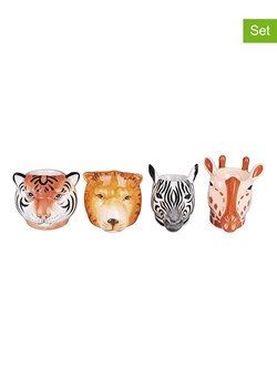 Villa d´Este Podstawki (4 szt.) w kolorze czarno-jasnobrązowym na jajka - wys. 10 cm ze sklepu Limango Polska w kategorii Naczynia - zdjęcie 189378896